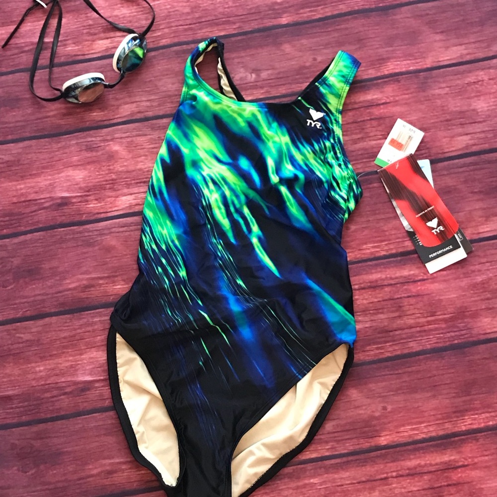 TYR performance swimsuit with max back